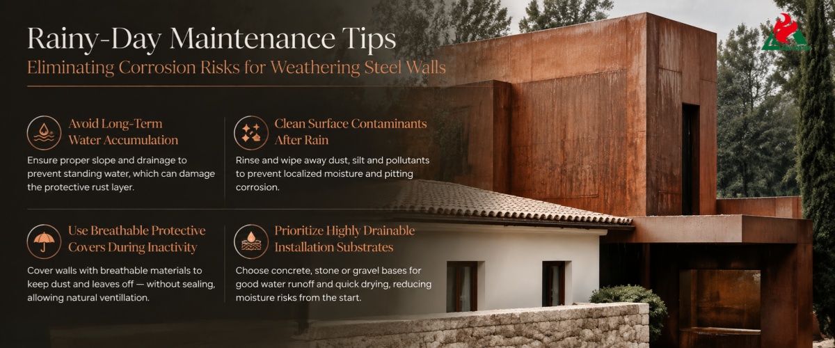 Eliminating Corrosion Risks for Weathering Steel Walls